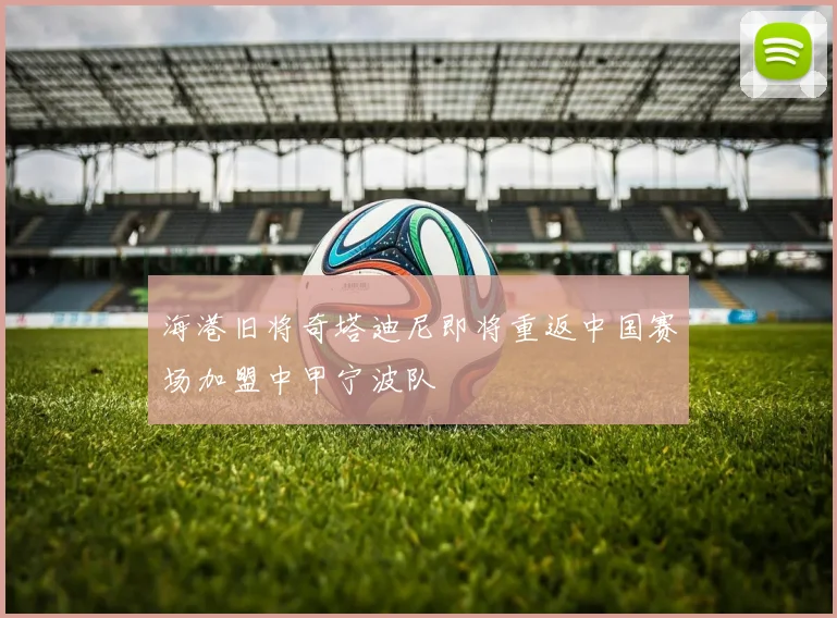 海港旧将奇塔迪尼即将重返中国赛场加盟中甲宁波队